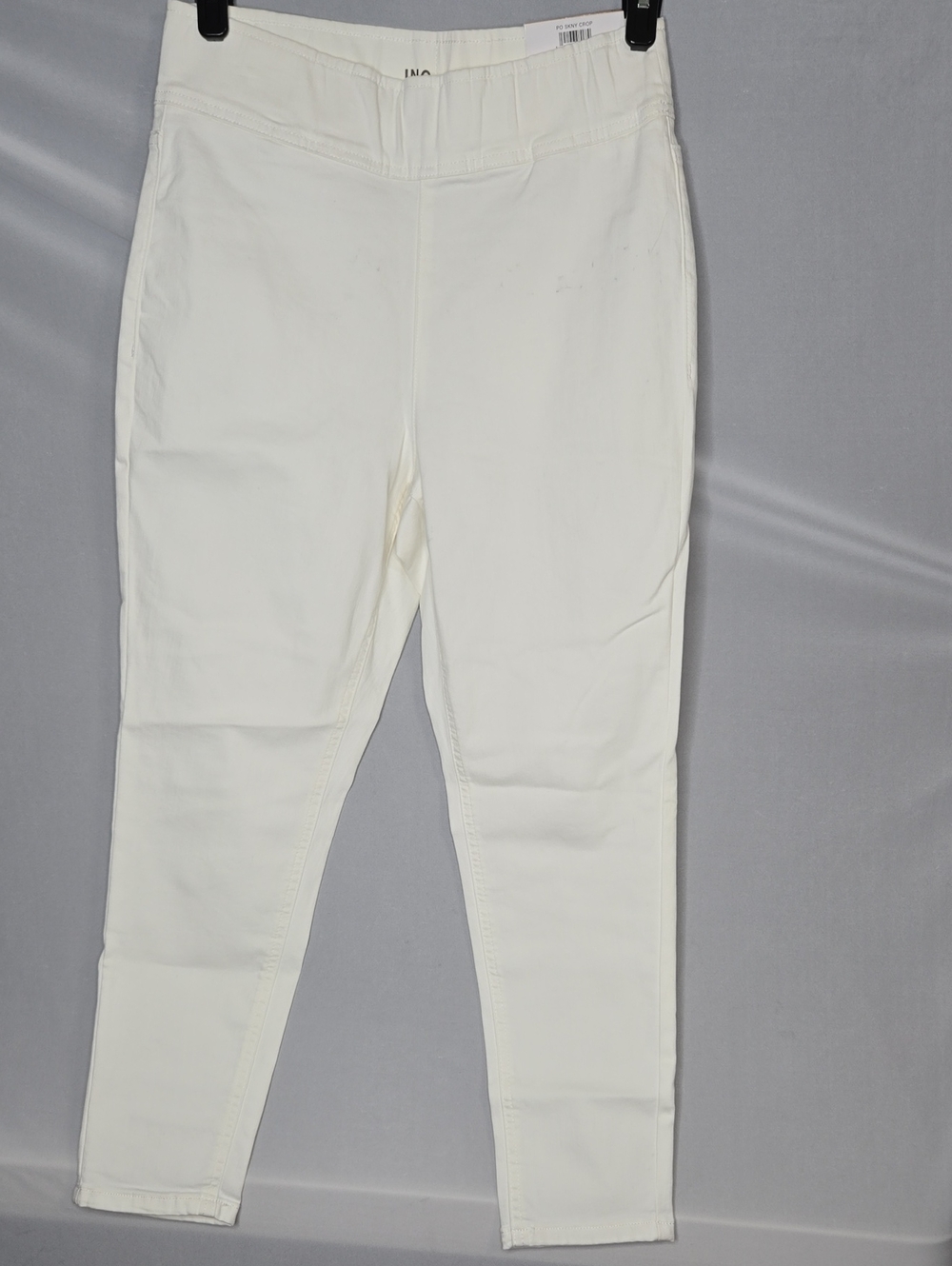 INC International Concepts Brigt White Skinny Crop High Rise Pants 12 NWImperfec